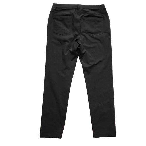 Lululemon ABC Classic Fit Commission Trouser Pants Mens 34 Black Warpstreme - Picture 11 of 13